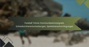 Fussball Tennis: Kommunikationssignale, Schiedsrichterentscheidungen, Spielerbenachrichtigungen