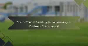 Soccer Tennis: Punktesystemanpassungen, Zeitlimits, Spieleranzahl